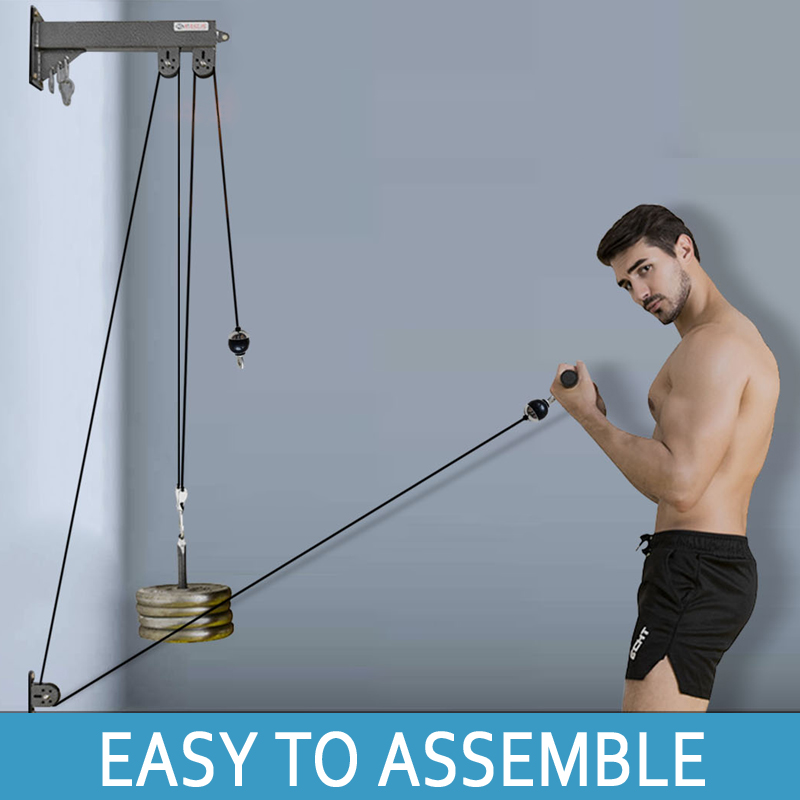 Home Gym Rowing Machine - Duvara Monte Spor Salonu Kasnak Sistemi