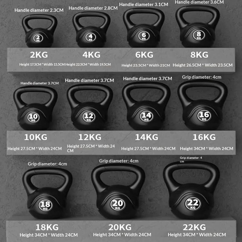 Home Gym Mini - 2026 Fitness Ayarlanabilir 8kg Kettlebell Ergonomik