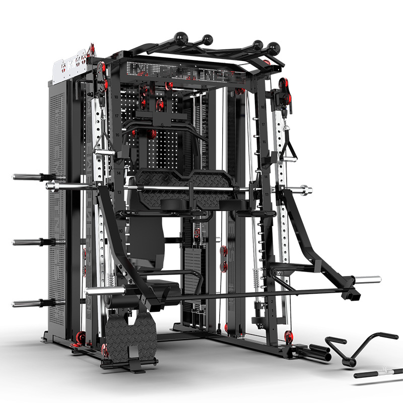 Home Gym Cable Machine - Çok Fonksiyonlu Çelik Smith Fitness Trainer