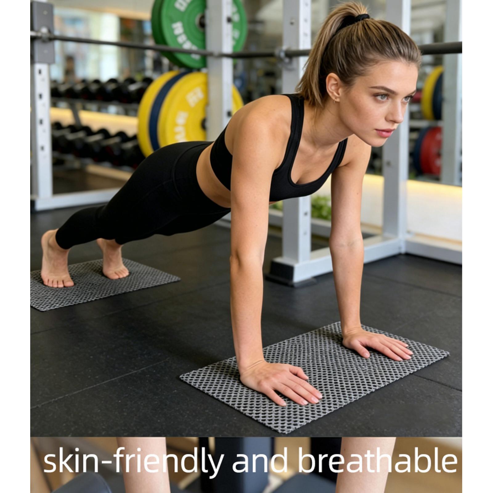 Home Gym Set - 2 adet/takım Pilates kaymaz Mat istikrarlı