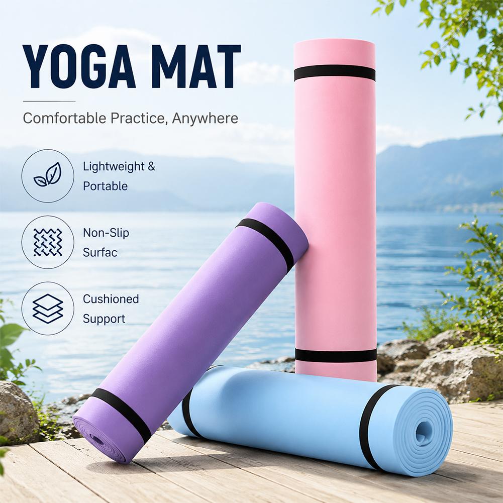 Gymnastics Mat Thick - 1/2 adet kalın Yoga matı kaymaz