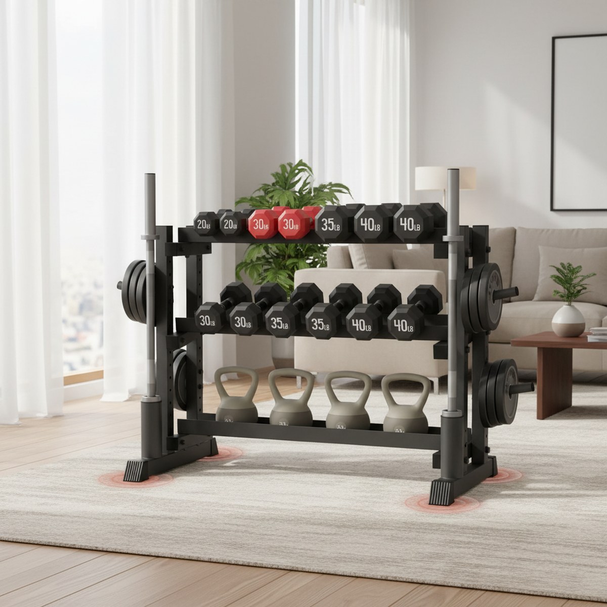 3 Katmanlı Dambıl Rafı Ağır Hi - Home Gym Kettlebells incelemesi ve fiyatı