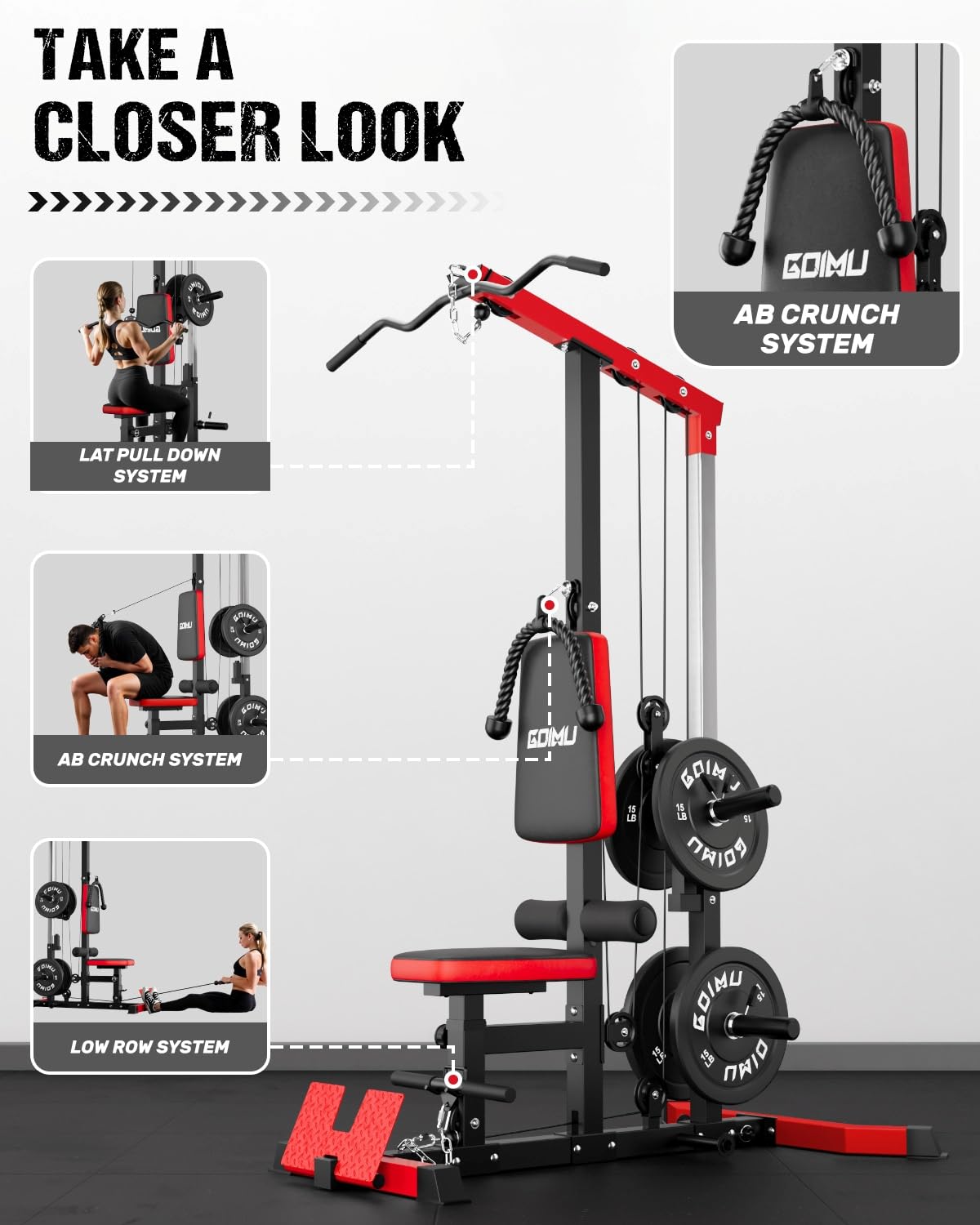 LAT Pulldown & Row Kablo Makin - Home Gym Rowing Machine incelemesi ve fiyatı