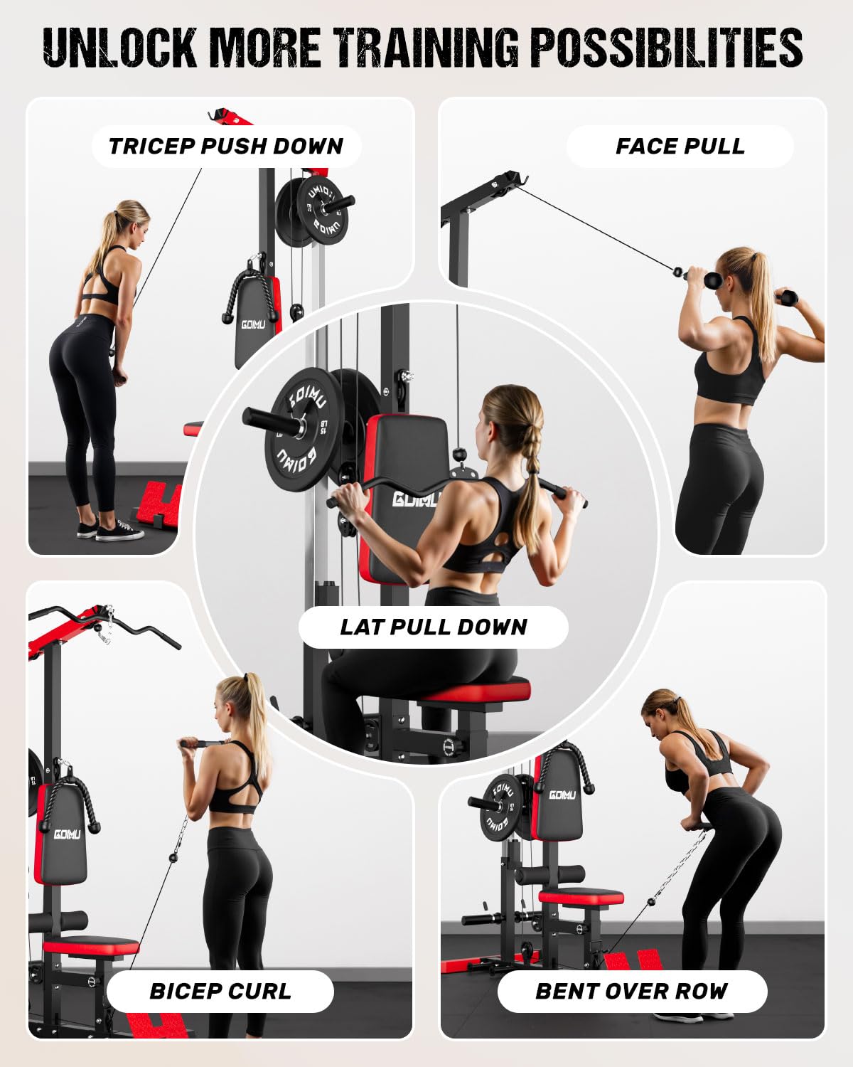 LAT Pulldown & Row Kablo Makin - Home Gym Rowing Machine incelemesi ve fiyatı