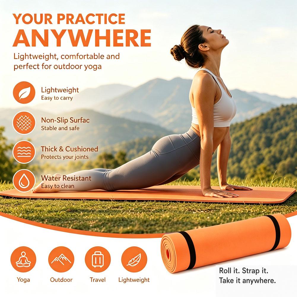 1/2 adet kalın Yoga Mat kaymaz - Gymnastics Mat Thick incelemesi ve fiyatı