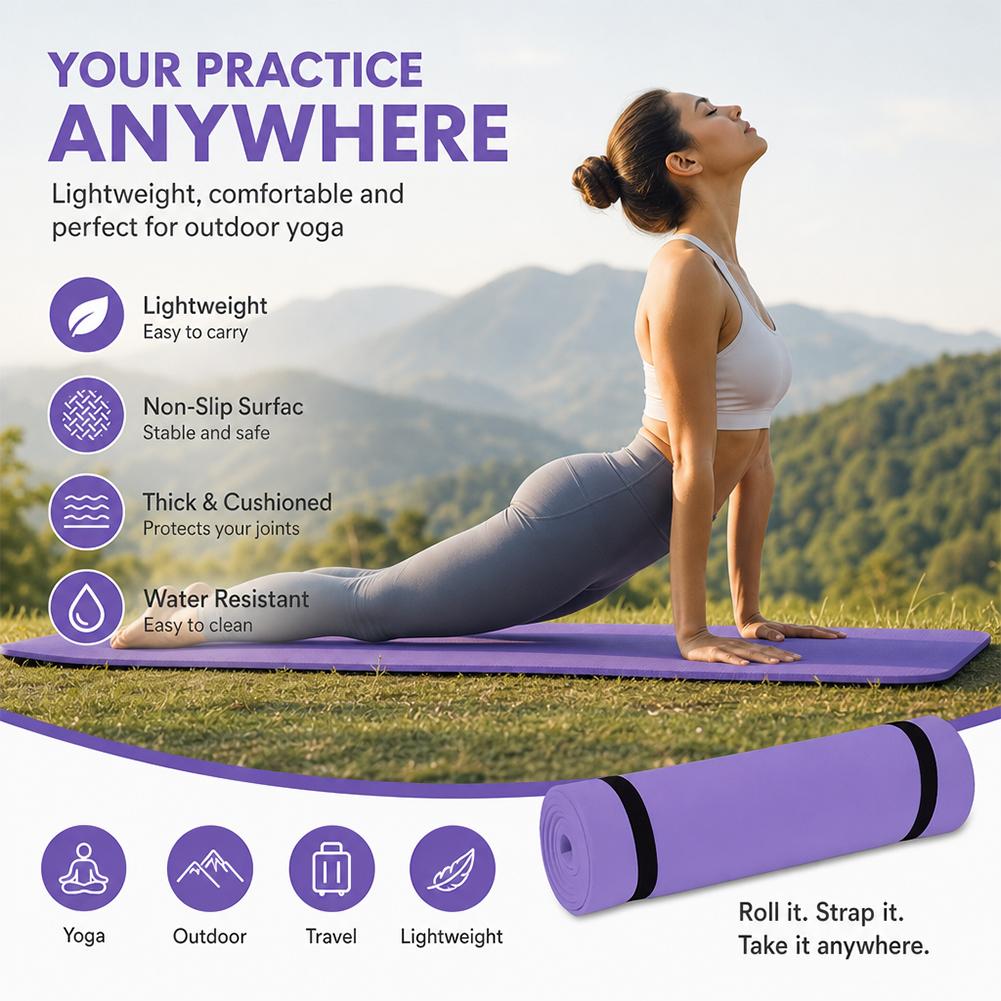1/2 adet kalın Yoga matı kayma - Gymnastics Mat Thick incelemesi ve fiyatı