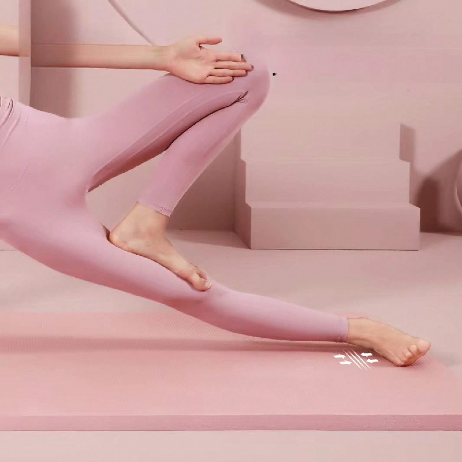 185*61CM Pembe Kaymaz Yoga Mat - Home Gym Yoga Mat incelemesi ve fiyatı