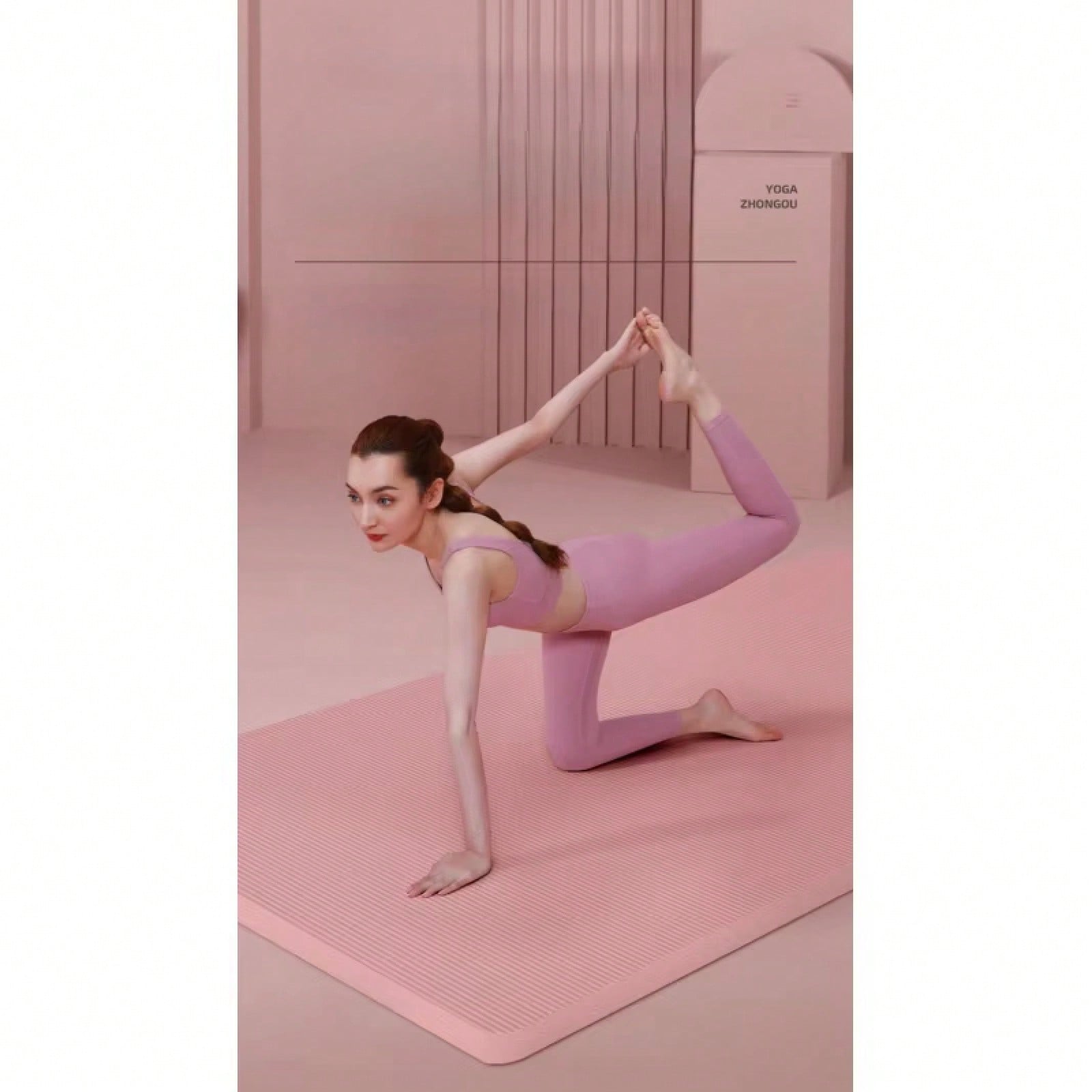 185*61CM Pembe Kaymaz Yoga Mat - Home Gym Yoga Mat incelemesi ve fiyatı
